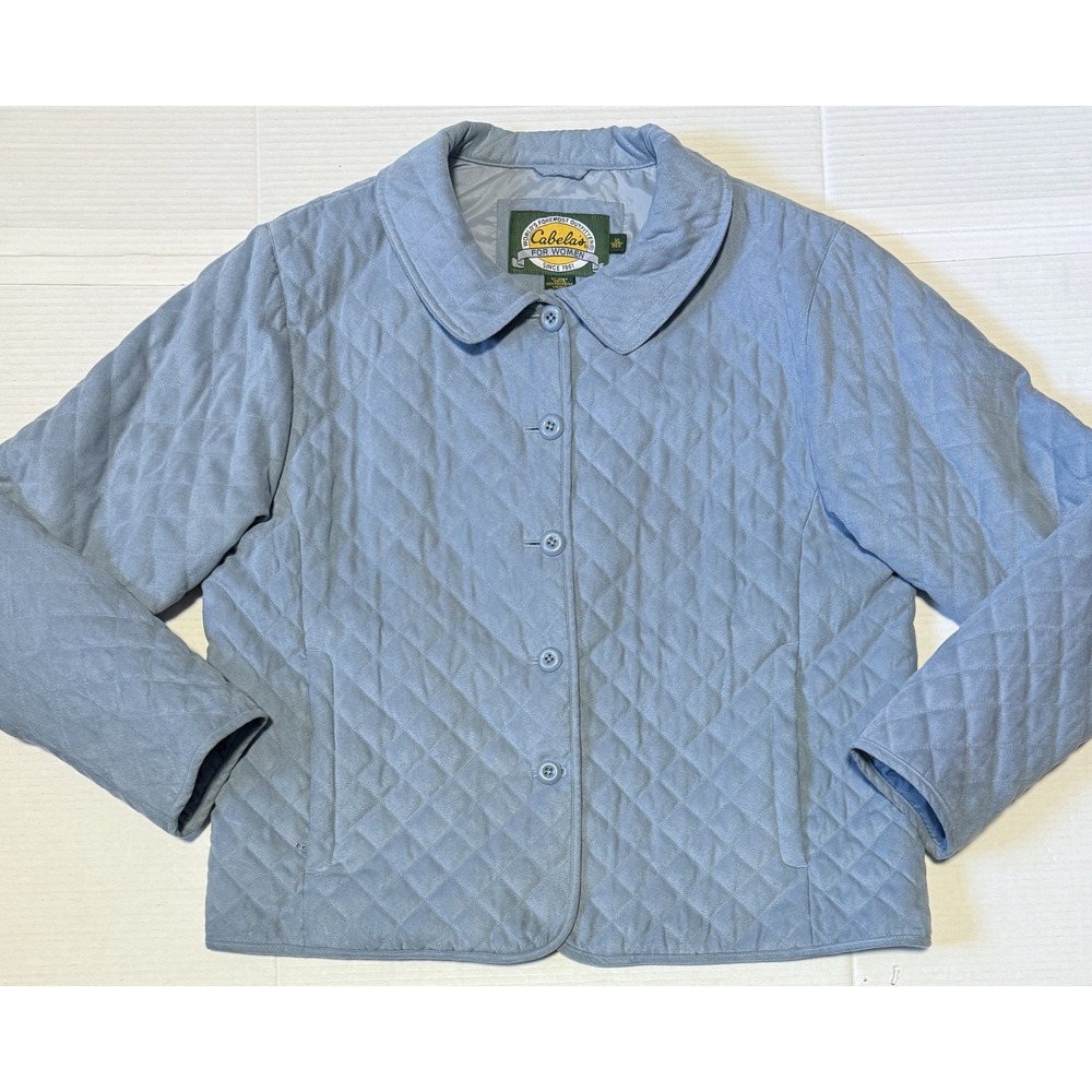 CABELAS - Women's‎ Lined Insulated Quilted Blue Jacket - Size X-Large - XL